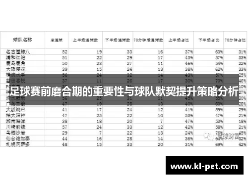 足球赛前磨合期的重要性与球队默契提升策略分析